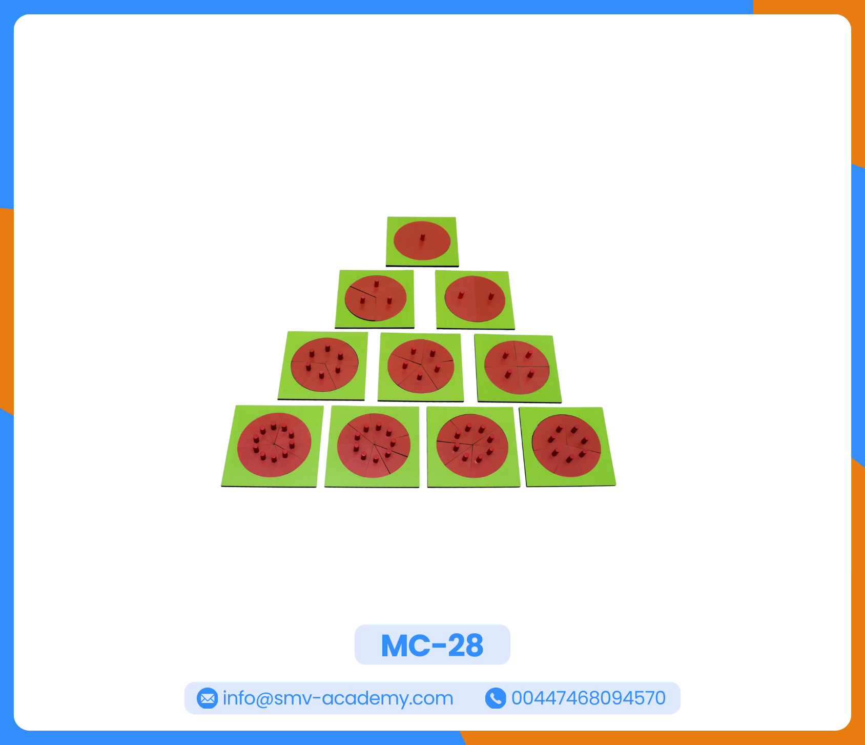 كسور الدائرة والحامل - Circle Fractions with Stands